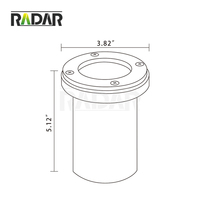 Lampes enterrées en laiton robustes 12V 24V AC/DC lampes LED extérieures dans le sol pour l'éclairage de paysage avec CE ETL
