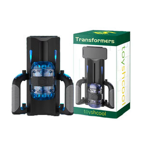 Masturbateur automatique à poignée, <span class=keywords><strong>6</strong></span> segments, télescopique, point fixe, gobelet de masturbation à un bouton, jouet sexuel pour hommes - Product Image 1