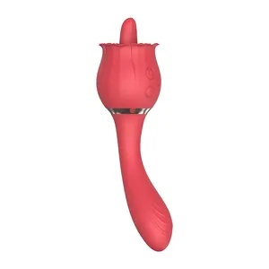 वयस्क Clitoral सेक्स थरथानेवाला वायरलेस लाल योनि गुलाब आकार का गुलाब महिला Clit थरथानेवाला के लिए सेक्स खिलौने जीभ चूसने Vibrators