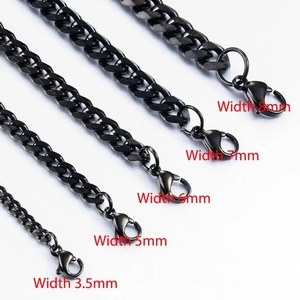 Chaîne cubaine en acier inoxydable pour homme, collier personnalisable tendance, bijoux très demandés - Product Image 2
