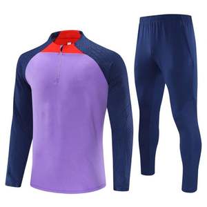 23 24 Angleterre Club <span class=keywords><strong>Football</strong></span> Half Pull <span class=keywords><strong>Football</strong></span> Uniformes Sets Sports Jersey Long Coat 2 Piece Live Soccer Tracksuit - Product Image 2