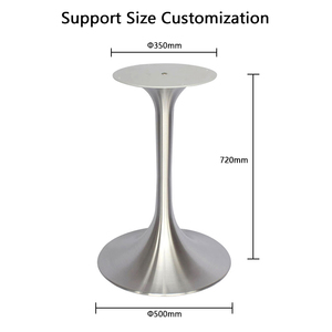 מפעל שולחן צבעוני סגסוגת אלומיניום להתאמה אישית בסיס עם עיצוב מודרני לשימוש חיצוני ובית החולים - Product Image 5