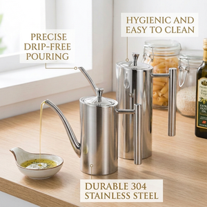 Botella de Acero Inoxidable Ecológica, Duradera y Hermética para Aceite, 500ML-2L, Utensilios de Cocina para Hierbas y Especias, Recipiente para Aceite, Salsa de Soya y Vinagre - Product Image 1