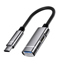 Toptan 2 in 1 çoklu USB C USB Hub OTG kablo adaptörü klavye ve fare için 480Mbps yüksek hızlı tip-c