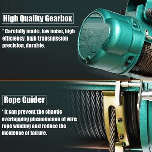 Polipasto Eléctrico con Cable de Acero Fabricado en China, Bloque de Cable Metálico, 6MM 7.7MM 11MM 13MM 15MM, Polipastos Eléctricos con Cable de Acero Antirrotación en Venta - Product Image 5