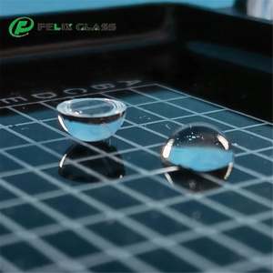 FELIX en quartz de silice fondue, demi-sphère, lentille en forme de demi-sphère, diamètres 1mm 2mm 3mm 4mm 5mm - Product Image 3