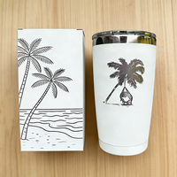 Vente en gros de mugs isothermes en métal de 20 oz et 30 oz, gobelets en acier inoxydable avec couvercle, gobelets pour gravure au laser de logo