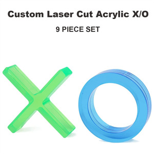 Custom Transparent <strong>Tic</strong> <strong>Tac</strong> Toe Board Game Clear Classic X and O Game Set Family Fun Game <strong>Mini</strong> Travel Set for Adults and Kids - Product Image 5