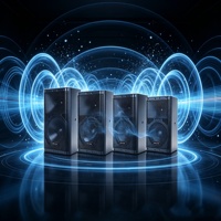 Système de sonorisation PA actif compact et léger de 8 pouces, 125 dB SPL, sans fil 2,4 G, écran IPS 2,79 pouces, OTG, pour studio