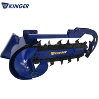 KINGER cadena zanjadora cadena hidráulica zanjadora/para tractor para excavadora