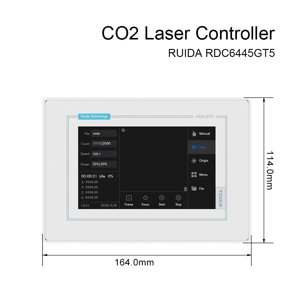 Good-Laser Ruida RDC6445GT5Co2レーザー切断および彫刻機用Co2レーザーコントローラーパネルシステム