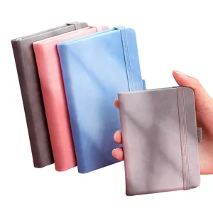 2022 Dễ Thương Pu Leather Note Book Văn Phòng Phẩm Tùy Chỉnh In Ấn Macaron Màu A7 Bạn Cùng Lớp Máy Tính Xách Tay Cho Du Lịch