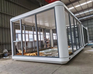 高級20～40フィートプレハブカプセルハウス「アップルポッド」、公園やバスルーム向けのエコフレンドリーな屋外生活用モジュール式住宅（中国製） - Product Image 6