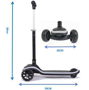 <span class=keywords><strong>2025</strong></span> Modern çocuk Scooter LED ışıkları katlanabilir ayarlanabilir yükseklik 3 PU çocuk oyuncağı yaş 3-12 sertifikalı ASTM CE alaşım güverte açık - Product Image 5