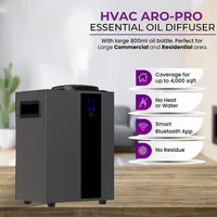 Diffuseur d'arômes commercial mural en aluminium 800 ml pour système HVAC, machine diffuseur de parfum Wi-Fi populaire pour hôtels