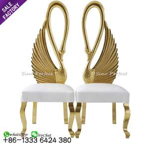 Luxury Gold Silver Adult High Seat Throne <b>Chairs</b> Wedding <b>Chairs</b> for Bride and Groom Sofa <b>Chair</b> - Product Image 6