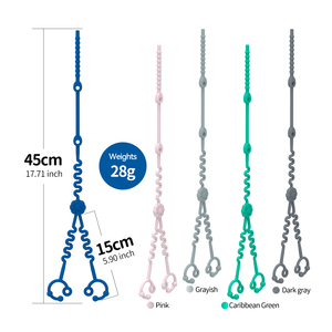 คลิปจุกนมหลอกซิลิโคนแบบปรับได้สายรัดของเล่นยืดหยุ่นได้สำหรับเด็กที่เคี้ยวได้สำหรับทุกเพศ0เมตร <span class=keywords><strong>STS</strong></span> จากโรงงาน - Product Image 2