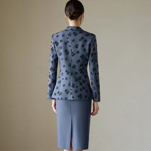 Ensembles Costumes de Bureau Formels pour Femmes, Jupe Mi-Longue et Queue-de-Pie, Idéals pour Soirées d'Affaires et Occasions Cérémonielles - Product Image 3