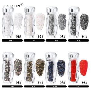 Cuentas de Cristal para Decoración de Uñas, Mini Cuentas de Cristal de 1 mm, Cristales AB Mixtos para Uñas, Cristales de Hadas en Botella para Manualidades - Product Image 5