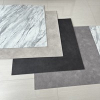 Revêtement de sol en vinyle 60*60 cm à coller/carrelage en pierre auto-adhésif avec aspect bois pour mur et sol