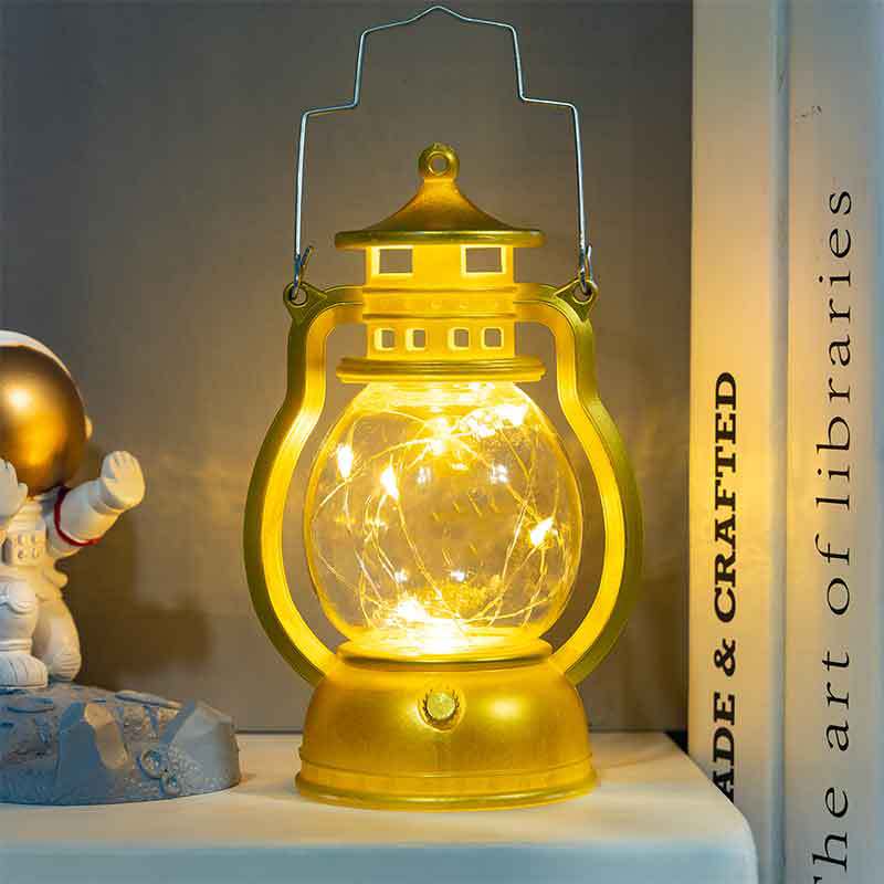 Petite lampe à huile dorée [style cordon de lampe]