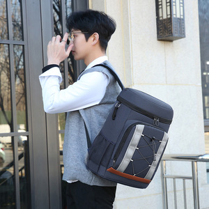 Portable Outdoor Insulated <b>Cooler</b>, Tote Waterproof Thermal Picnic <b>Backpack</b> Shoulder Bag Food Beverage Cans Wine Printed Design/ - Product Image 5