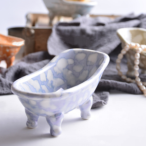 סיטונאי בית מלון אמבטיה מיני אמבטיה בצורת קרמיקה סבון צלחת - Product Image 5