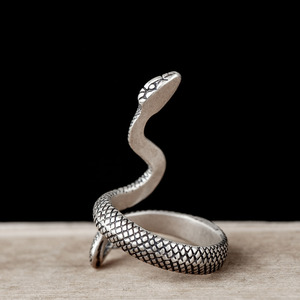 <span class=keywords><strong>925</strong></span> <span class=keywords><strong>Sterling</strong></span> Anello D'argento Del Serpente per Gli Uomini e Le Donne Dell'annata Punk Gotico Gioielli In Argento Dei Monili Animali - Product Image 6