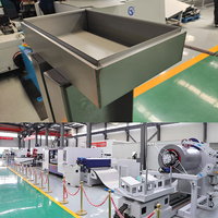 Ligne de production STON FMS avec déroulage intégré, découpe laser, pliage de panneaux et soudage robotisé pour la fabrication de tôles