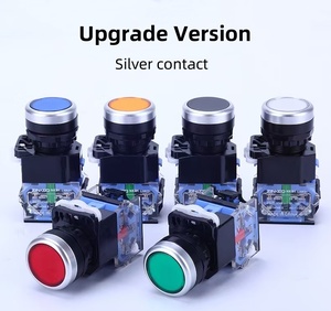 <span class=keywords><strong>Interrupteur</strong></span> à bouton-poussoir à réinitialisation automatique LA38-11, 22 mm, contact argenté, 220 V, petits interrupteurs à bouton-poussoir - Product Image 4