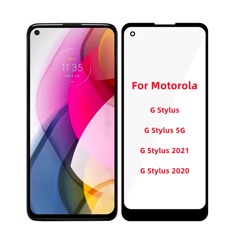 Motorola Moto G Stylus 2021 20225GタッチパネルフロントアウターレンズLcdガラス用携帯電話部品フロントアウターガラスOCA付き