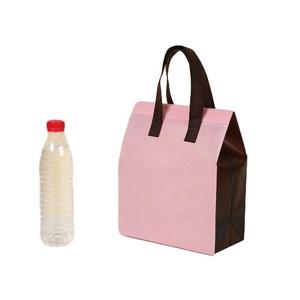 Pp Non Woven Aluminum Foil Disposable Cooler Bag Small Takeaway Coffee Food Delivery Cooler Bag - Product Image 5