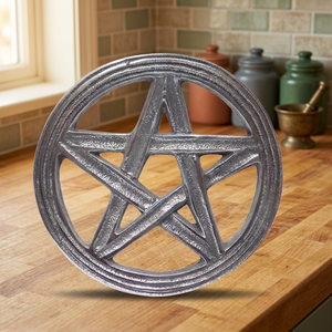 Adorno de Pared Metálico Ecológico Hecho a Mano con Pentagrama de Níquel y Acero Inoxidable de 4x4 Pulgadas para Decoración Navideña del Hogar - Product Image 3