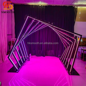 ซุ้มไฟ RGB รูปทรงเรขาคณิตสำหรับตกแต่งทางเดินงานแต่งงาน SMS - Product Image 5