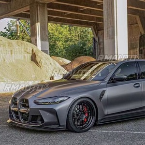 Couverture de phare antibrouillard en fibre de carbone, cadre de phare antibrouillard, décoration pour BMW Série 3 G80 G82 M3 M4 2021-2024, kit carrosserie, accessoires auto - Product Image 3