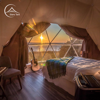 Dômes géodésiques Tentes Hôtel Camping 6M Glamping en plein air Pod Igloo Maison