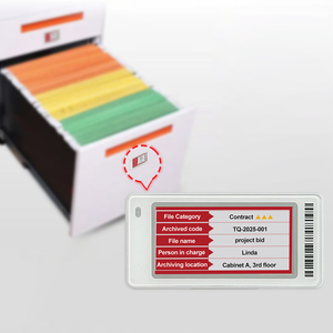 Smart <b>File</b> Cabinet Label <b>E</b>-Paper Asset Tracking Tag <b>E</b>-Ink Display <b>E</b>-Paper Smart Office Integrated <b>E</b>-Paper Workplace Platform - Product Image 1