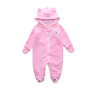 Ali Express China Toddler Boutique Outfits Grows Body Invierno Bebé Mamelucos con capucha - Product Image 2
