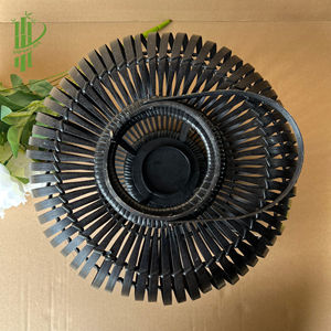 Pantalla de Lámpara de Bambú Tejida Ecológica / Jaula Decorativa de Bambú Negro con Asa, Bajo MOQ, Gran Venta 2026 - Product Image 4