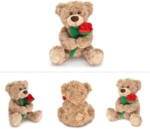 <span class=keywords><strong>2025</strong></span> nóng bán sang trọng tùy chỉnh búp bê giữ hoa hồng đỏ tùy chỉnh đồ chơi động vật mềm gấu bông đồ chơi cho quà tặng vào ngày Valentine - Product Image 3