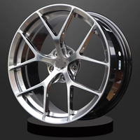 Rines Forjados Personalizados Nuevos de 22x9.5 Pulgadas 5x108 en Negro Brillante para ZEEKR 001/009/9X/ZEEKR 7X/Lynk Co//// 25mm