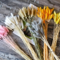 Décoration d'intérieur 2025, fleurs séchées modernes du Yunnan, best-seller, queues de lapin, 60 pièces, écologiques, longue durée, Noël, Pâques