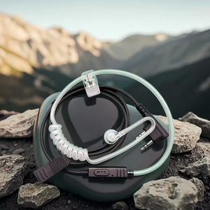 Auriculares Intrauditivos con Cable Personalizados BinQi, Interfaz de 3.5 mm, Micrófono, Auriculares para <span class=keywords><strong>Radio</strong></span> Bidireccional, Walkie Talkie, Música, ANC, IPX5 - Product Image 4