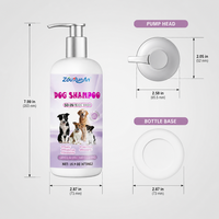Shampoo pour chien Zourunan 15,9 oz 473 ml, lavage pour toilettage canin, personnalisation B2B, OEM, ODM, marque privée, fournisseur en gros