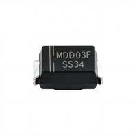 Diode redresseuse à barrière Schottky SS34 SMC DO-214AB CMS 40V 3A à faible perte de puissance, montage en surface, 2 broches, pour onduleur haute fréquence