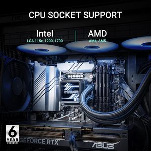 ASU Prime LC 360 ARGB <span class=keywords><strong>Dissipatore</strong></span> <span class=keywords><strong>a</strong></span> <span class=keywords><strong>Liquido</strong></span> All-in-One per CPU, Compatibile con AMD AM5 AM4 e Intel LGA 1851 1700 1200 115x, Ventole con Effetto Specchio Infinito - Product Image 5