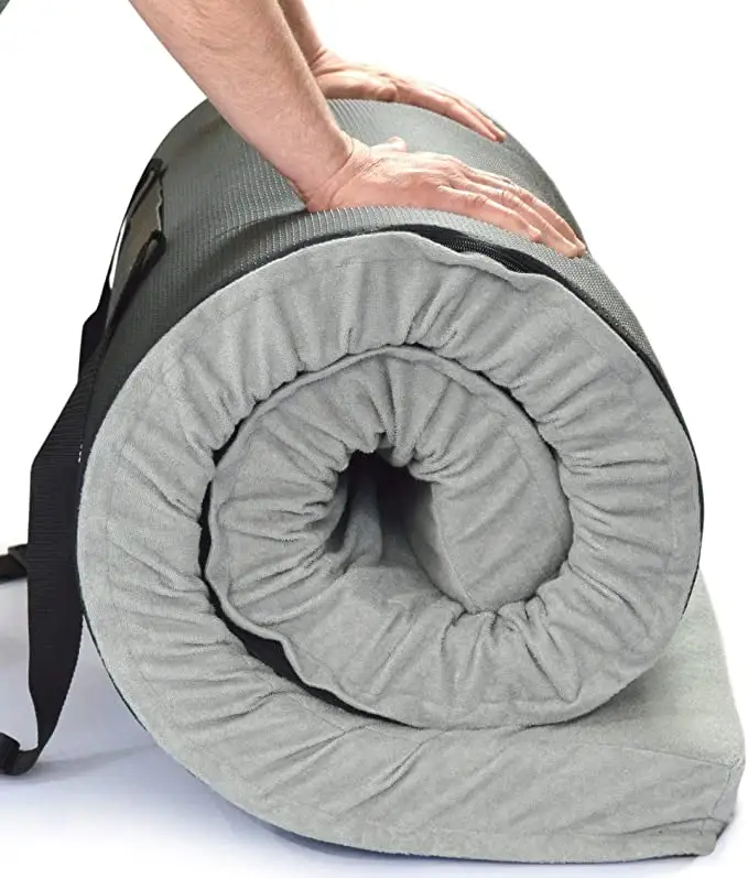 Roll Up Vacuum Comprimé CertiPUR-US Oeko-Tex 100 Simple Pliable Couverture Imperméable Camping camp Matelas En Mousse À Mémoire