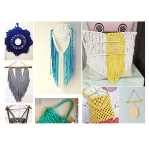 Chất Lượng Cao Macrame Xoắn Bện Dây Tua 2Mm 3Mm 4Mm 100 Sân Đa-Màu Tái Chế Bông Sợi Dây Thừng Cho Túi Xách Hàng May Mặc Không Có Moq - Product Image 6