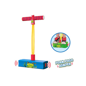 Attrezzature per esercizi per bambini in schiuma pogo jumper pogo stick giocattolo con divertente suono di spremitura giochi sportivi al coperto - Product Image 1