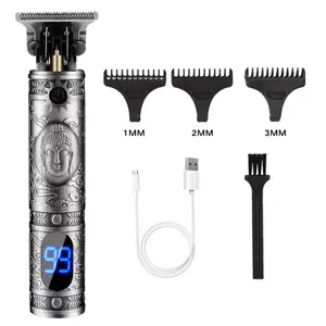 Hair Trimmer Skeleton Heavy Hitter Cordless Trimmer Men 0mm Baldheaded Hair Clipper Finish Hair Cutting Machine